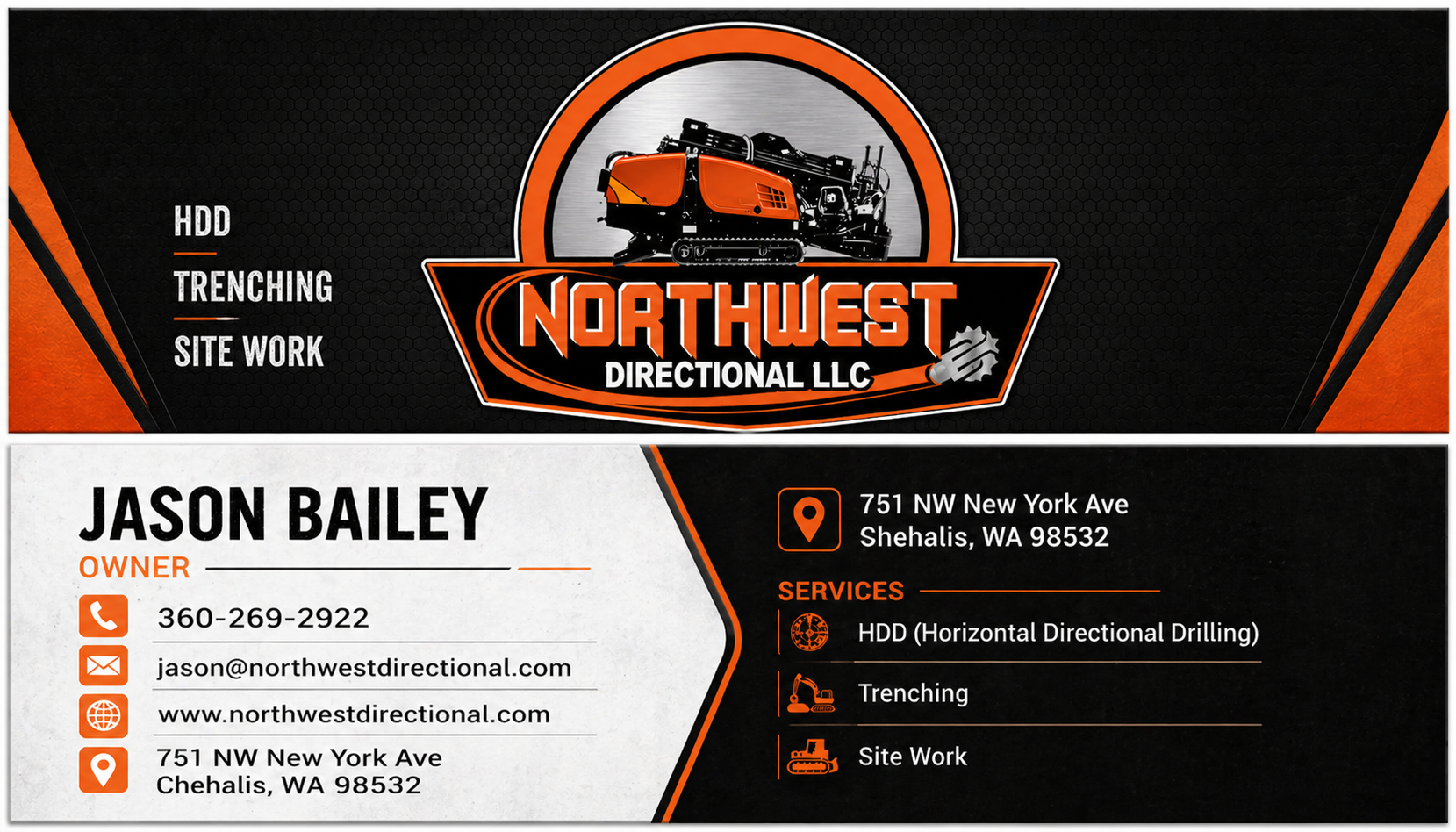NorthWest Directional LLC Business Card